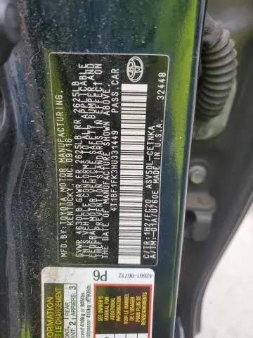 2017 TOYOTA CAMRY LE  