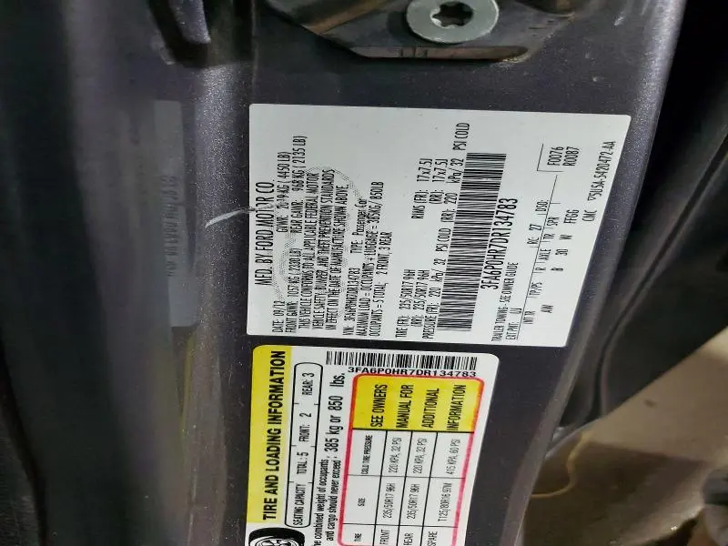 2013 FORD FUSION SE  