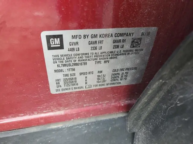 2021 CHEVROLET TRAILBLAZER RS  