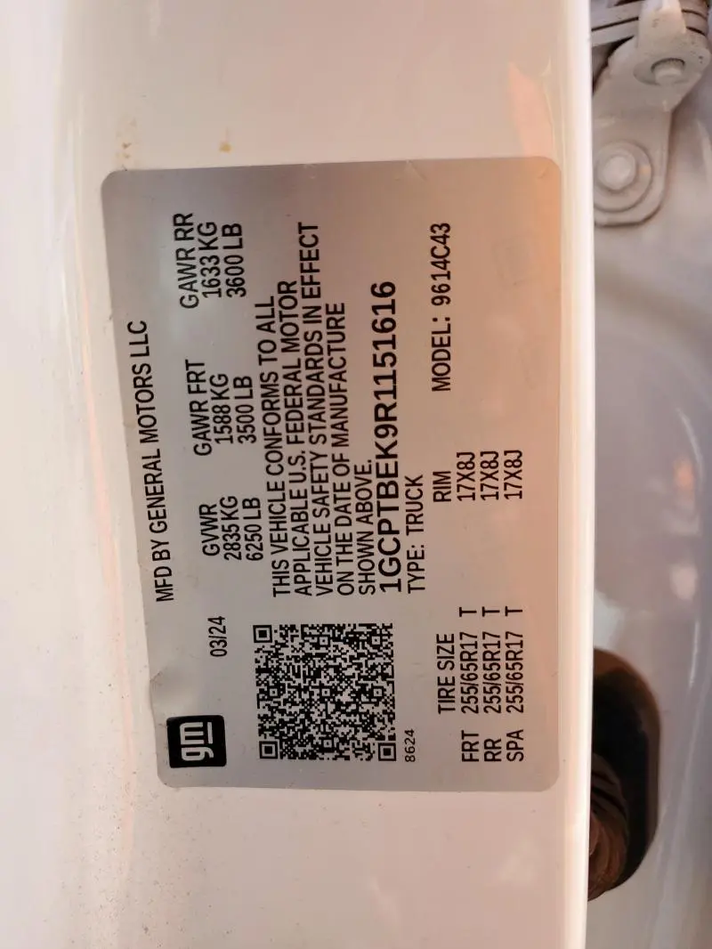 2024 CHEVROLET COLORADO   