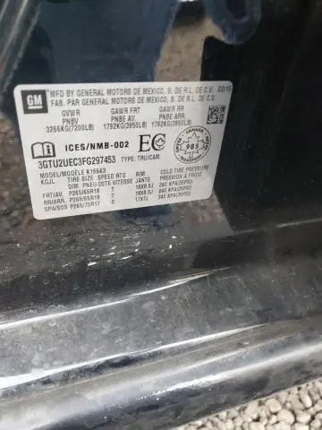 2015 GMC SIERRA K1500 SLE  