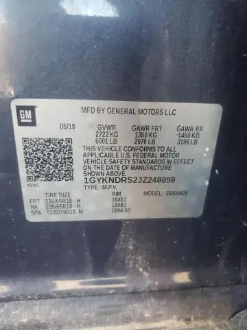 2018 CADILLAC XT5 LUXURY  