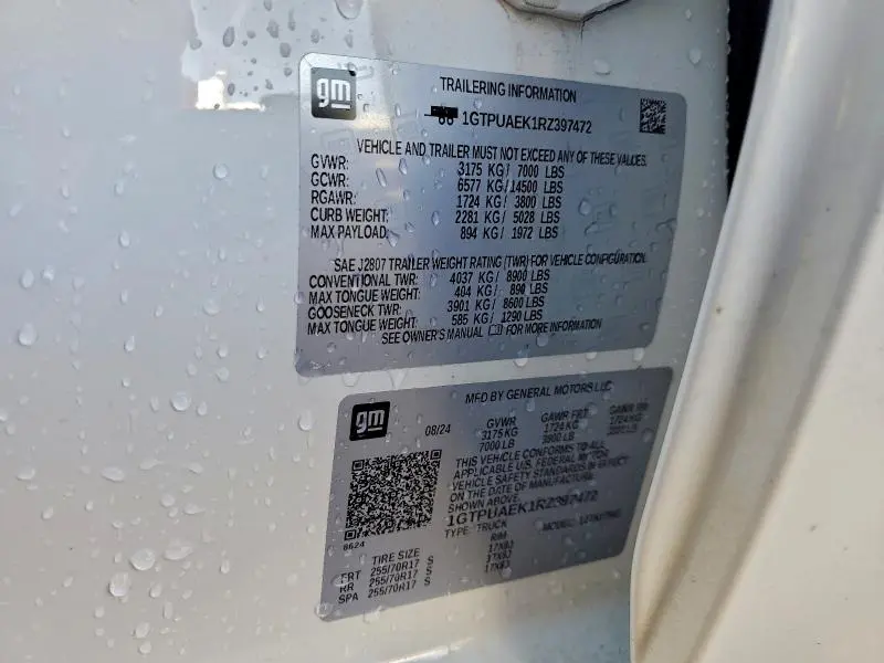 2024 GMC SIERRA K1500  