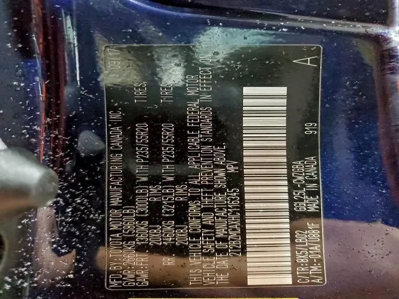 2017 LEXUS RX 350 BASE  