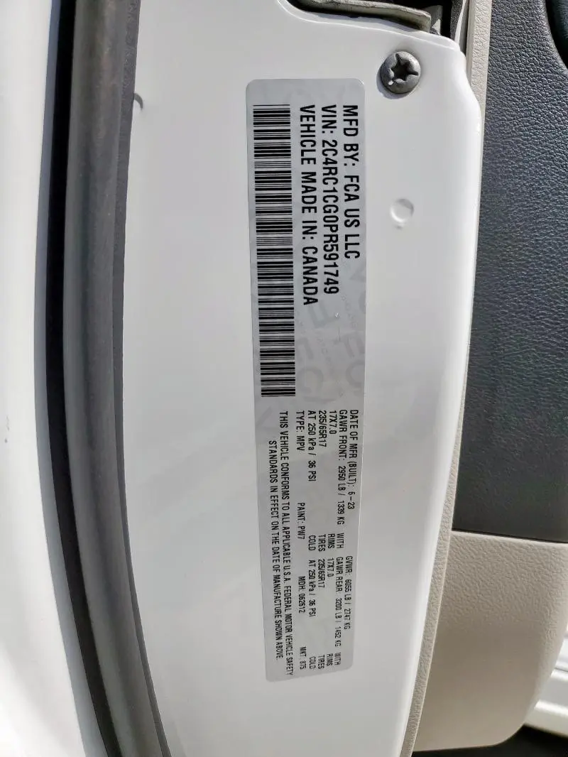 2023 CHRYSLER VOYAGER LX  