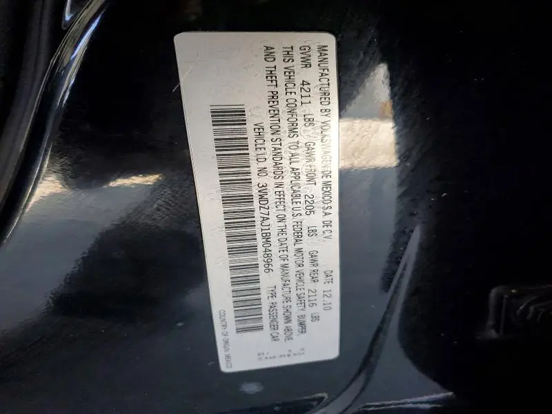 2011 VOLKSWAGEN JETTA SE  