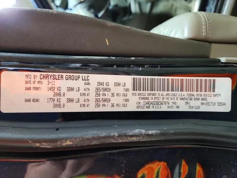 2011 DODGE DURANGO CREW  