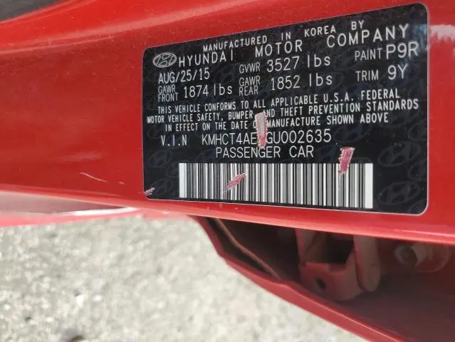 2016 HYUNDAI ACCENT SE  