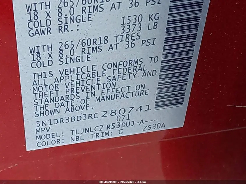 2024 NISSAN PATHFINDER ROCK CREEK 4WD