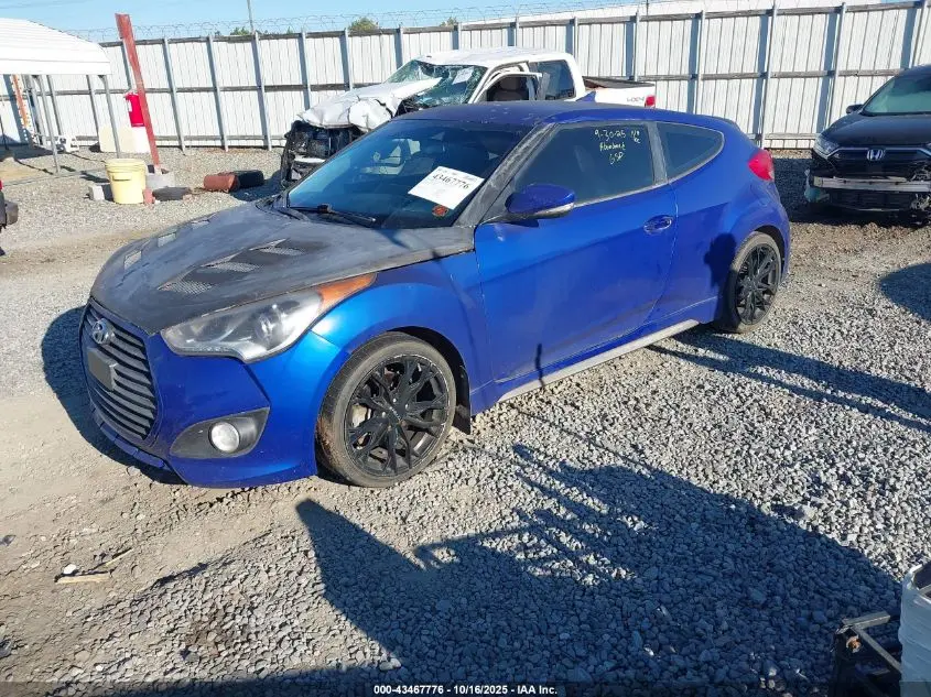2013 HYUNDAI VELOSTER TURBO W/BLACK