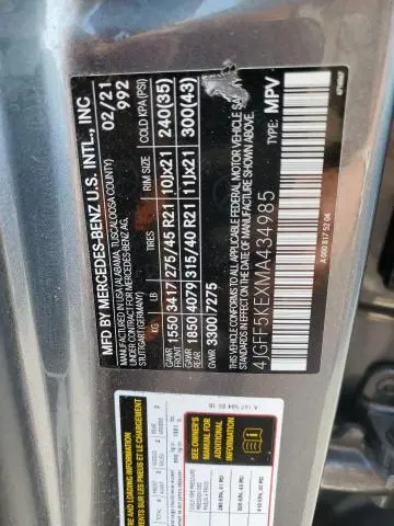 2021 MERCEDES-BENZ GLS 450 4MATIC  