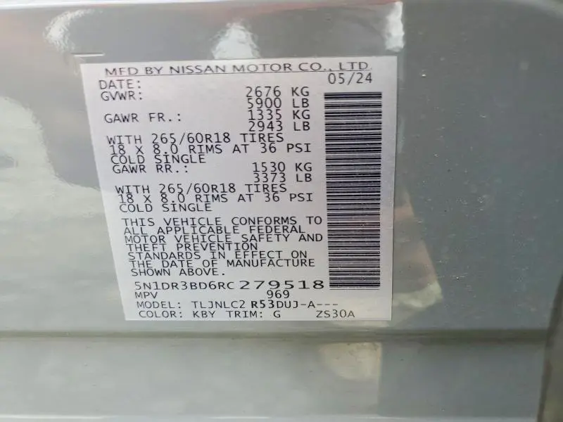 2024 NISSAN PATHFINDER ROCK CREEK  