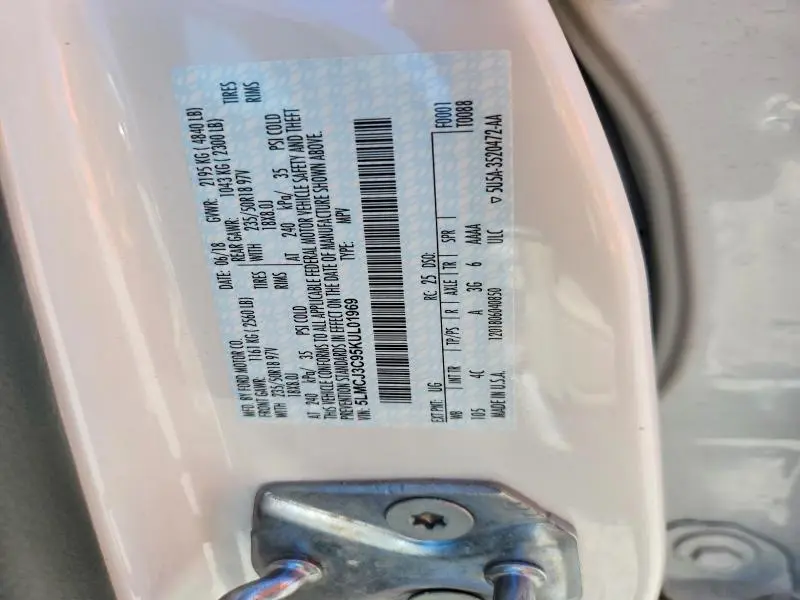 2019 LINCOLN MKC RESERVE  