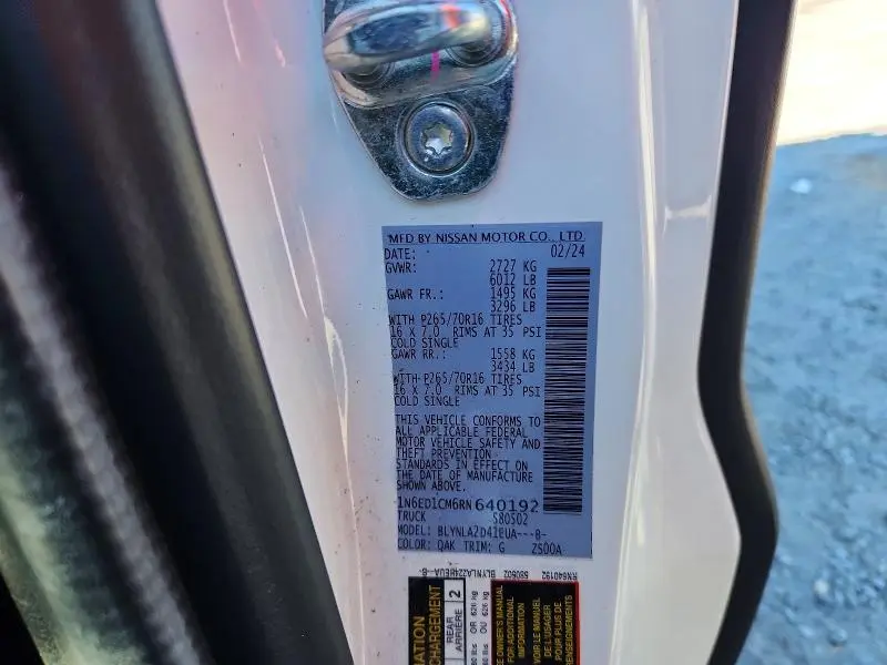 2024 NISSAN FRONTIER S  