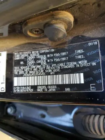 2018 TOYOTA 4RUNNER SR5/SR5 PREMIUM  