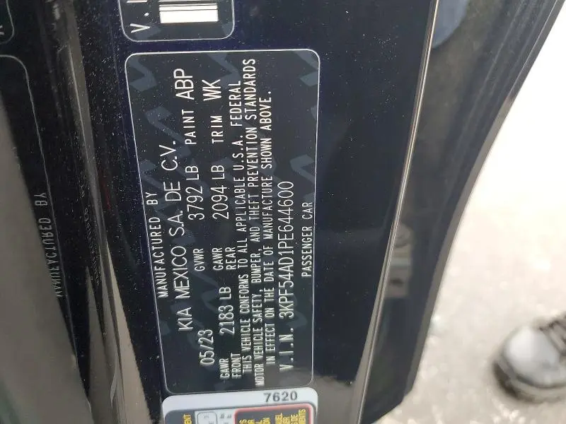 2023 KIA FORTE GT-LINE  