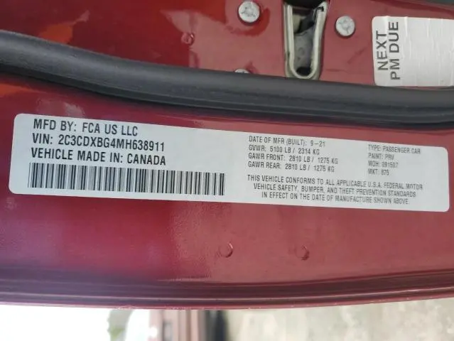 2021 DODGE CHARGER SXT  