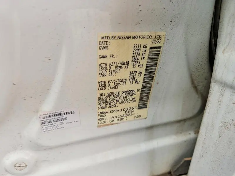 2023 NISSAN TITAN PRO-4X  