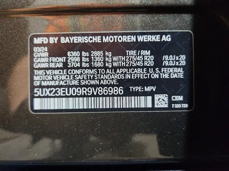 2024 BMW X5 XDRIVE40I  
