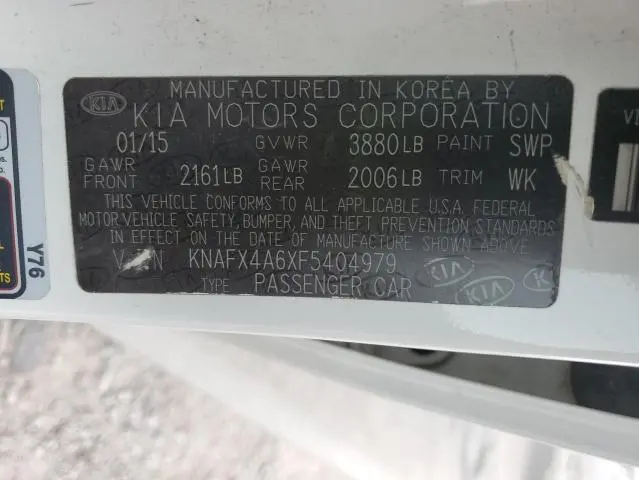 2015 KIA FORTE LX  