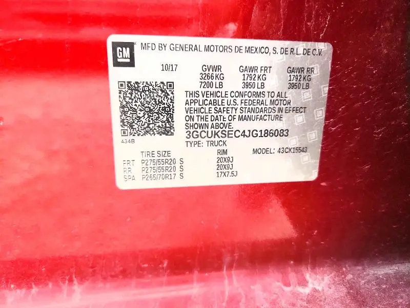 2018 CHEVROLET SILVERADO K1500 LTZ  