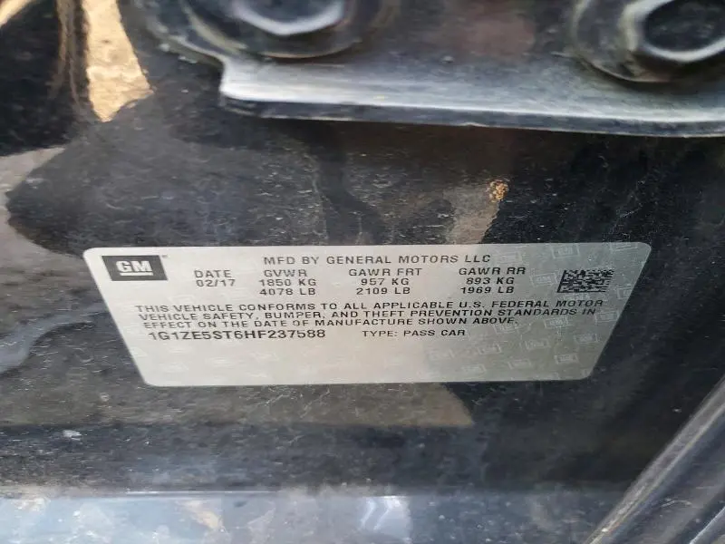 2017 CHEVROLET MALIBU LT  