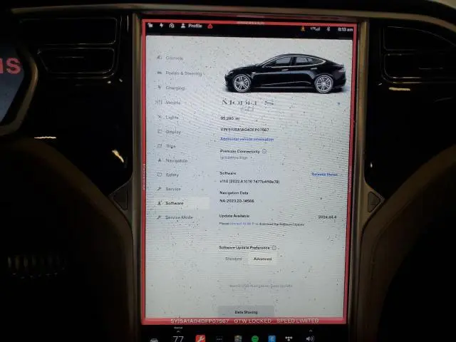 2013 TESLA MODEL S   