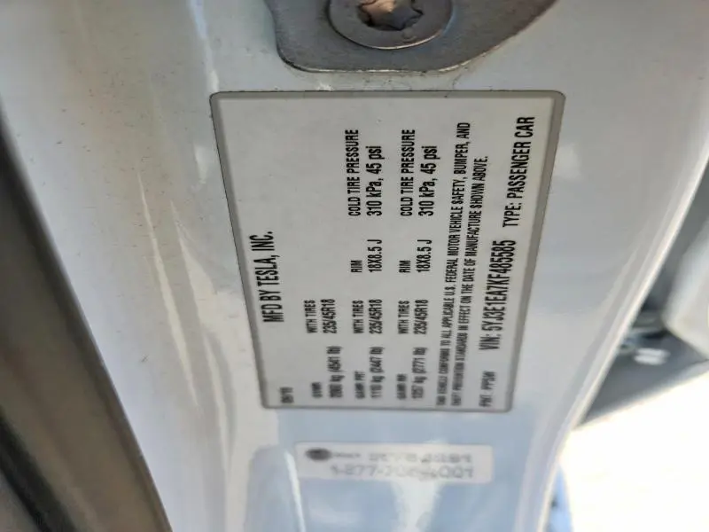2019 TESLA MODEL 3   