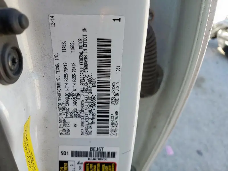 2015 TOYOTA TUNDRA DOUBLE CAB SR  