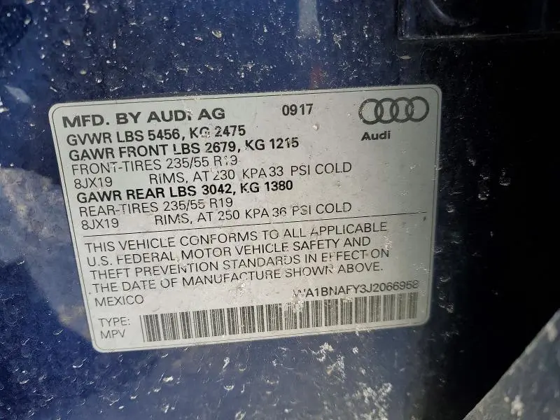 2018 AUDI Q5 PREMIUM PLUS  