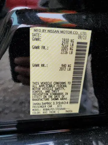 2014 NISSAN ALTIMA 2.5  