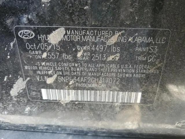 2016 HYUNDAI SONATA SPORT