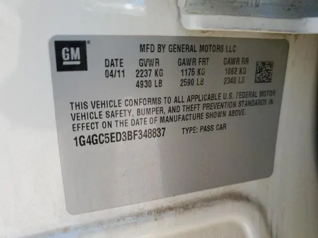 2011 BUICK LACROSSE CXL  