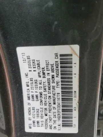 2014 HONDA ACCORD SPORT