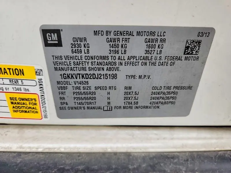 2013 GMC ACADIA DENALI  