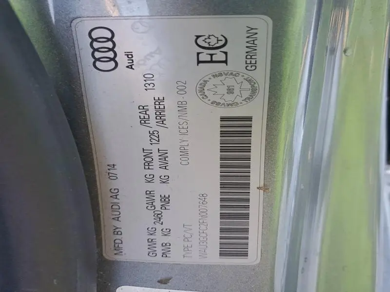 2015 AUDI A7 PREMIUM PLUS  