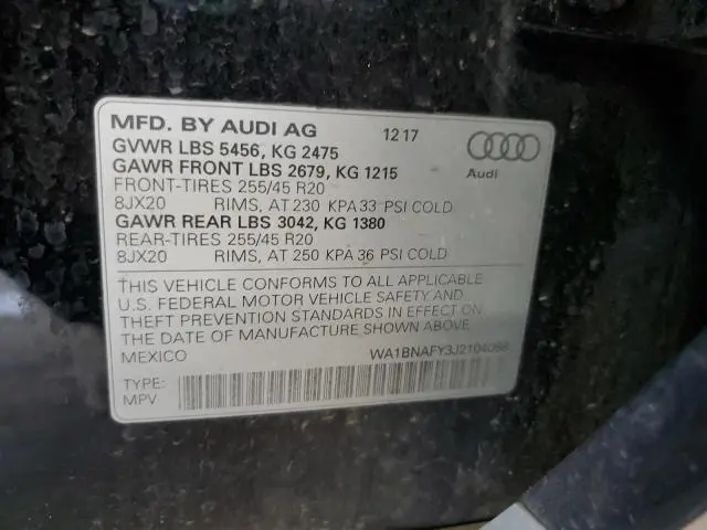 2018 AUDI Q5 PREMIUM PLUS