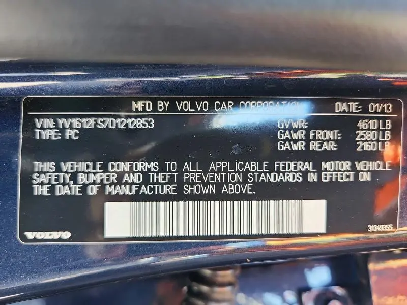 2013 VOLVO S60 T5  