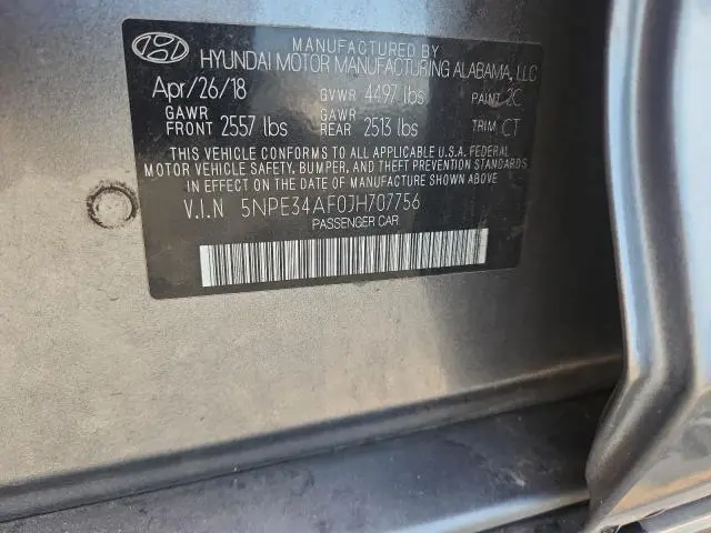 2018 HYUNDAI SONATA SPORT+  