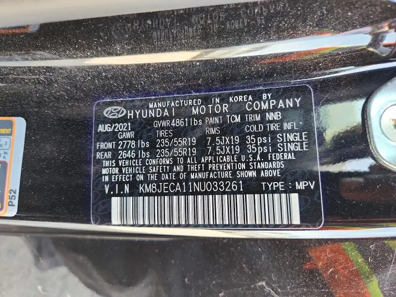 2022 HYUNDAI TUCSON LIMITED  