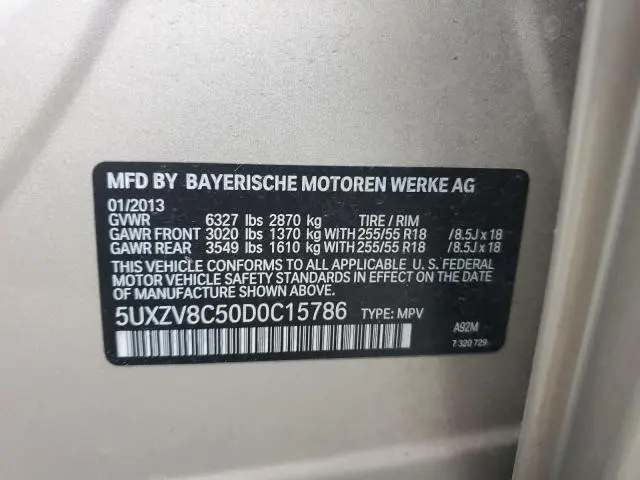 2013 BMW X5 XDRIVE50I  