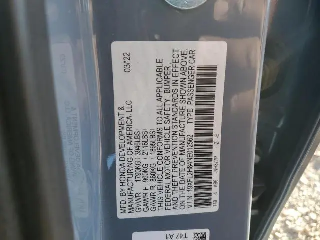 2022 HONDA CIVIC SPORT  