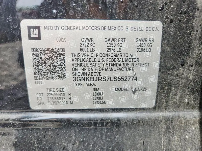 2020 CHEVROLET BLAZER 3LT  