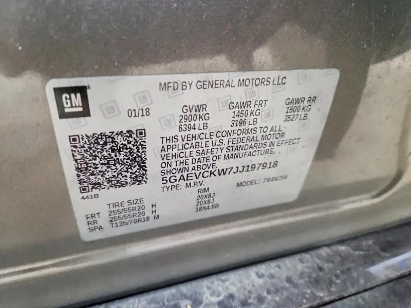 2018 BUICK ENCLAVE AVENIR  