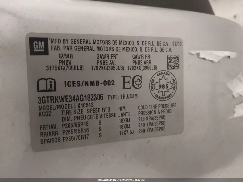 2010 GMC SIERRA 1500 SLT