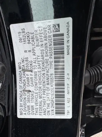 2020 HONDA CIVIC SI  