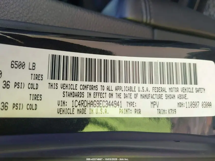 2014 DODGE DURANGO SXT