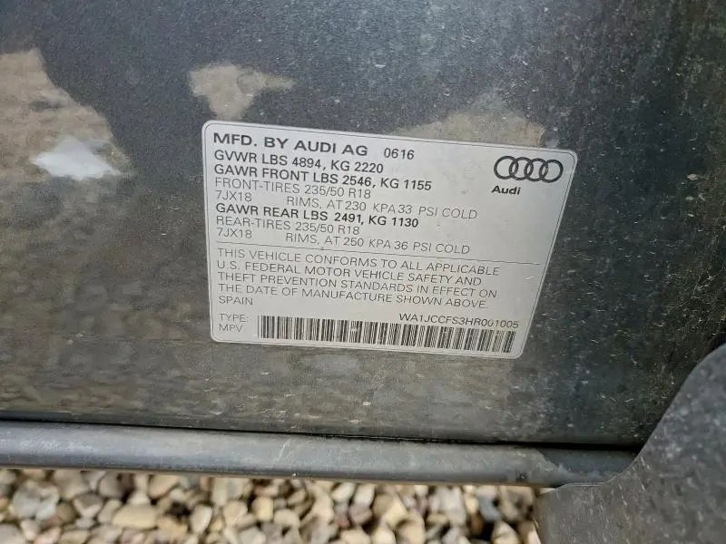 2017 AUDI Q3 PREMIUM PLUS  