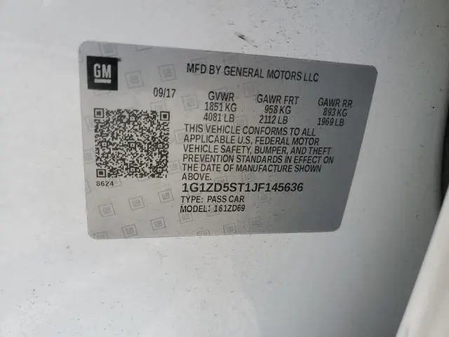 2018 CHEVROLET MALIBU LT  