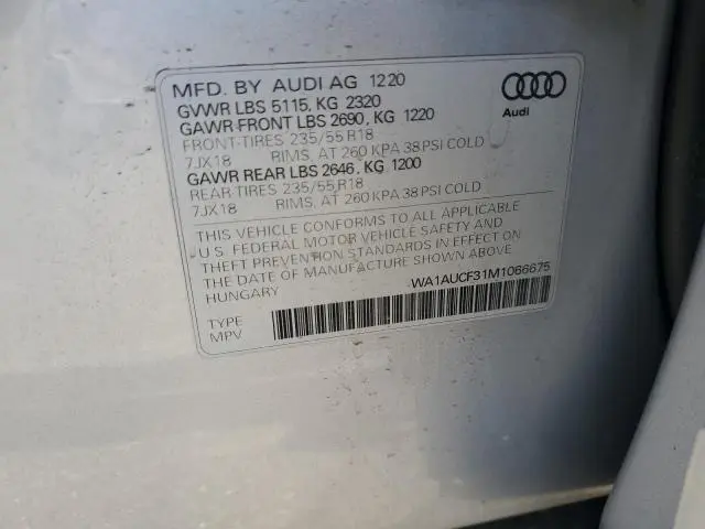 2021 AUDI Q3 PREMIUM 40  